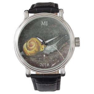Die Uhr der entspannten Schnecke-Entwurfs-Männer