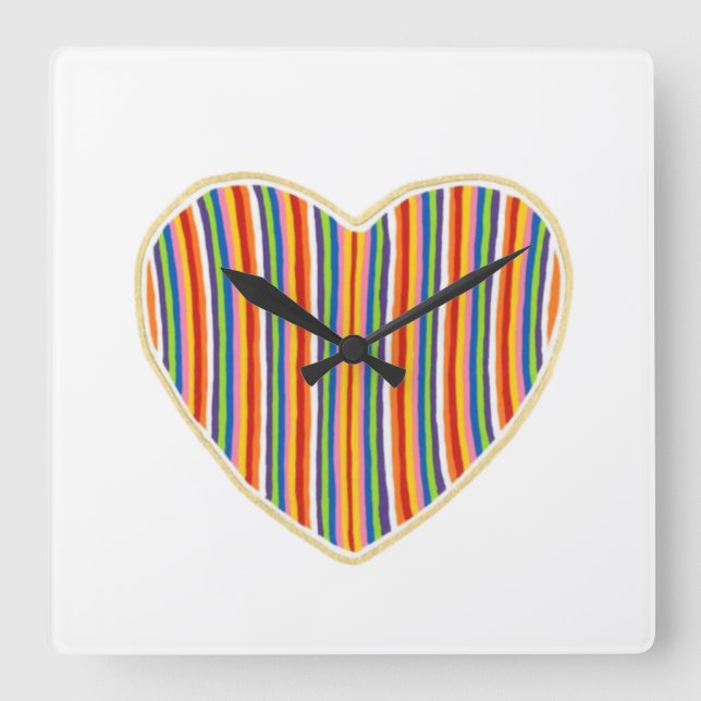 Die Uhr der Herzstreifenwand (Vorderseite)