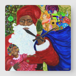 Die Uhr des Weihnachtsdesigners - Schwarzer Weihna