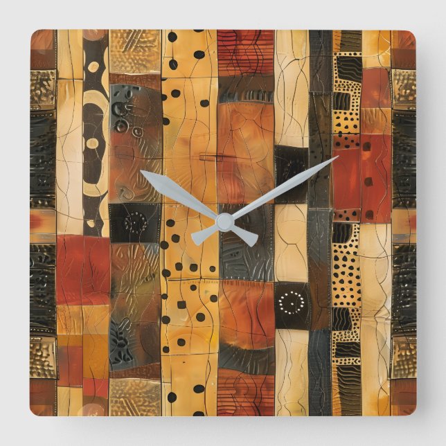 Die Uhr für afrikanische Stammesmuster (Vorderseite)