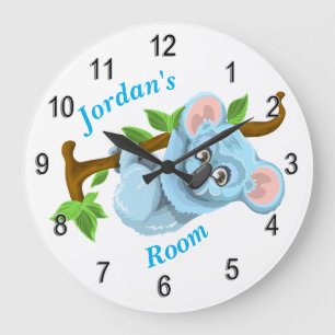 Die Uhr-niedlicher Koala-Bär der Kinder Große Wanduhr