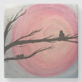 Die Uhr-Stein-Untersetzer einer Mutter Steinuntersetzer