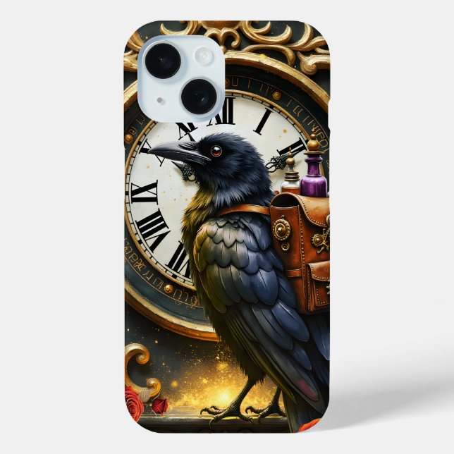 Die Uhrwerkslieferung des Raben  Case-Mate iPhone Hülle (Rückseite)