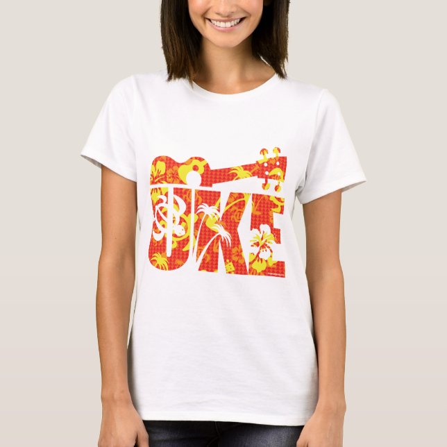 Die Uke Blumen T-Shirt (Vorderseite)