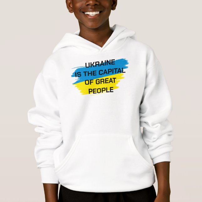 Die Ukraine ist die Hauptstadt von Great People Sw Hoodie (Vorderseite)
