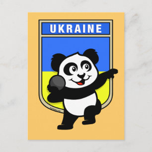 Die Ukraine schoss Panda Postkarte