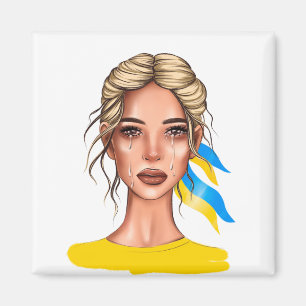 Die Ukraine stoppt den Krieg Blonde Magnet