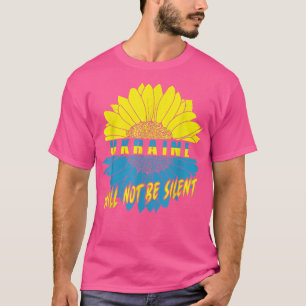 Die Ukraine wird die ukrainische Flagge Sunfloss n T-Shirt