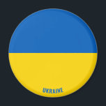 Die ukrainische Flagge Charming Patriotic Magnet<br><div class="desc">Die ukrainische Flagge Charmantes Patriotisches Magnet mit der ukrainischen Flagge zeigte sich überall auf dem Magneten. Der Name des Landes ist in das Design am unteren Rand des Bildes eingebunden. Der Text kann mit der Funktion "Anpassen!" vollständig angepasst werden. Dieses wunderschöne Magnet der Ukraine ist das stilvolle Geschenk für jeden...</div>