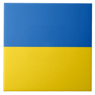 Die ukrainische Flagge Fliese