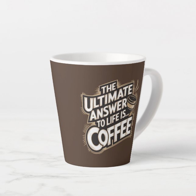 Die ultimative Antwort auf das Leben ist... Tasse (Rechte Ecke)
