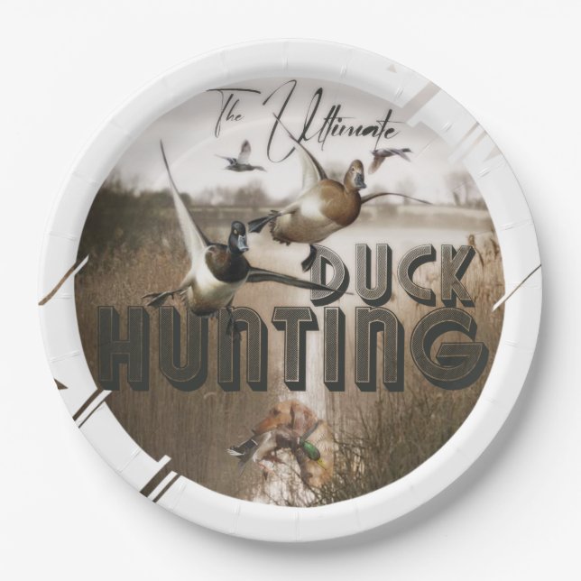 Die ultimative Entenjagd-Drawstring-Tasche Klassik Pappteller (Vorderseite)