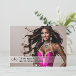 Die ultimative Gestaltung der Pageant Card - Lands Einladung