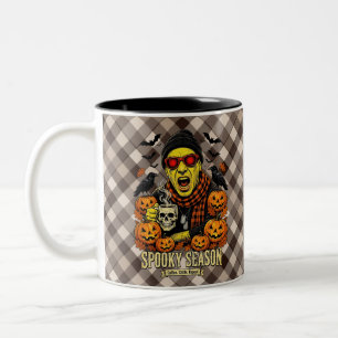 Die ultimative gruselige Saison-Tasse für Horror-K Zweifarbige Tasse