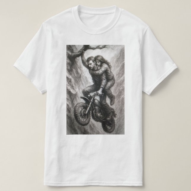 Die Umarmung im Abgrund T-Shirt (Design vorne)