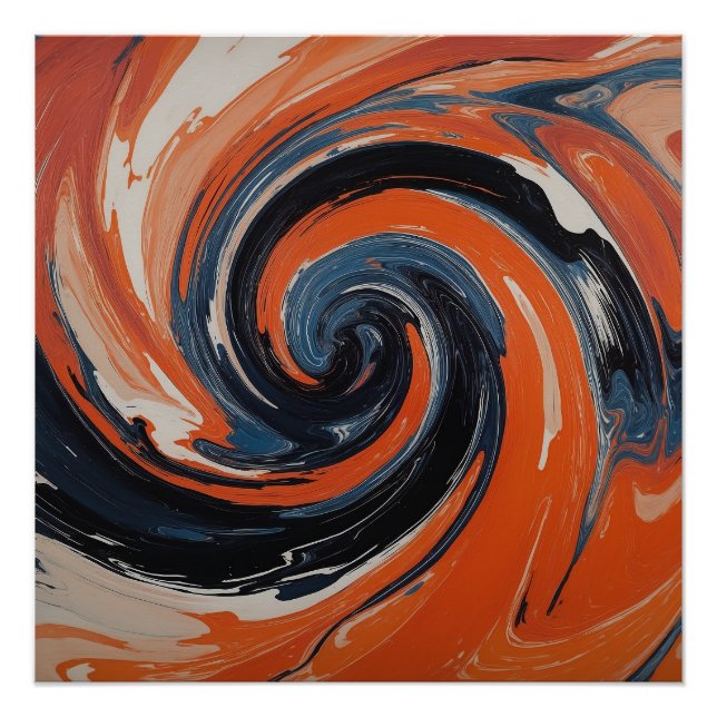 Die Umarmung von Feuer und Wasser Poster (Vorderseite)