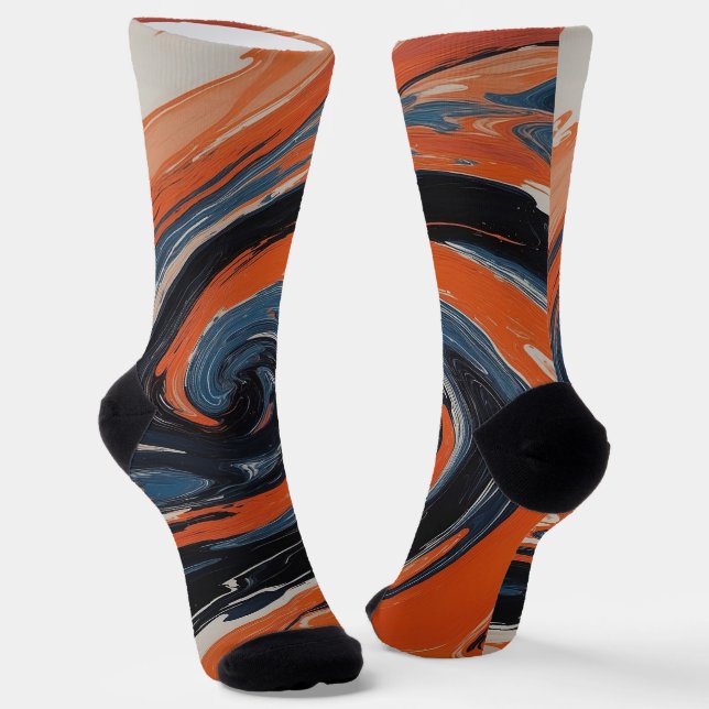 Die Umarmung von Feuer und Wasser Socken (Gewinkelt)