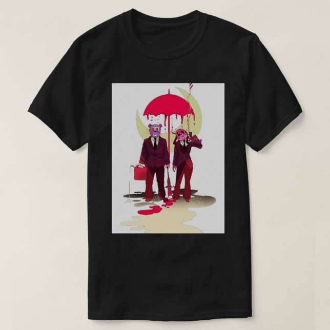 Die Umbrella Academy Cha Cha Hazel Postcard T-Shirt (Design vorne)