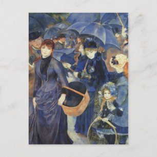 Die Umbrellas von Renoir Postkarte