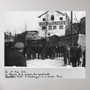 Die Umgebung des Maison des Syndicats, Poster