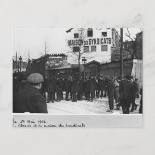 Die Umgebung des Maison des Syndicats, Postkarte