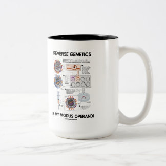 Die umgekehrte Genetik ist mein Modus Operandi Zweifarbige Tasse