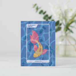 Die umgekehrte Hierophant Tarot-Inspirierte Kunst Postkarte
