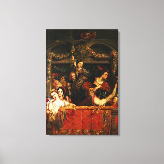 Die Umleitung der Moccoletti - die letzte Gay Mad Leinwanddruck (Vorderseite)