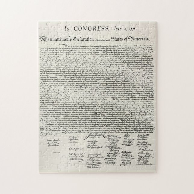 Die Unabhängigkeitserklärung Puzzle (Vertikal)