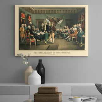 Die Unabhängigkeitserklärung von 1850, wiederherge Poster