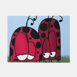 Die unangeforderte Liebe Ladybug Illustration Fußmatte