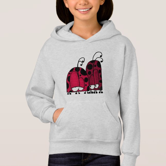 Die unangeforderte Liebe Ladybug Illustration Hoodie (Vorderseite)