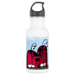 Die unangeforderte Liebe Ladybug Illustration Trinkflasche