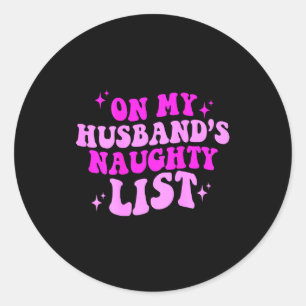 Die unartige Liste meines Mannes , Runder Aufkleber