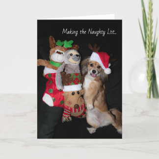 Die unartige Liste Weihnachtskarte Feiertagskarte