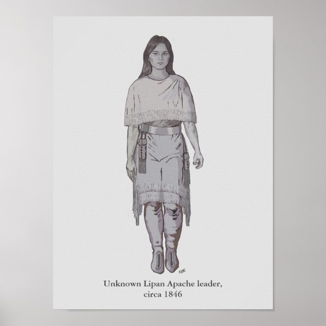 Die unbekannte Lipan-Apache-Frauenführerin Poster (Vorne)