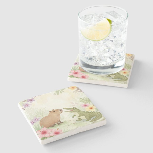 Die unerwarteten Freunde Steinuntersetzer (Seitenansicht)