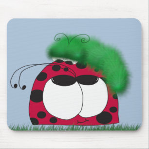 Die ungewöhnlichen Freunde Ladybug und Raupe Mousepad