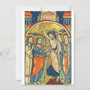 Die Ungläubigkeit des hl. Thomas aus dem Psalter  Dankeskarte