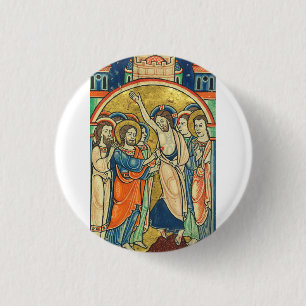 Die Ungläubigkeit des Thomas aus dem Psalter Button