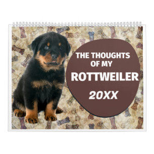 Die Unglaublich witzig Gedanken meines Rottweilers Kalender