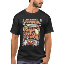 Die unglaubliche Kürbis-Retro-Comic-Cover-Hallowee