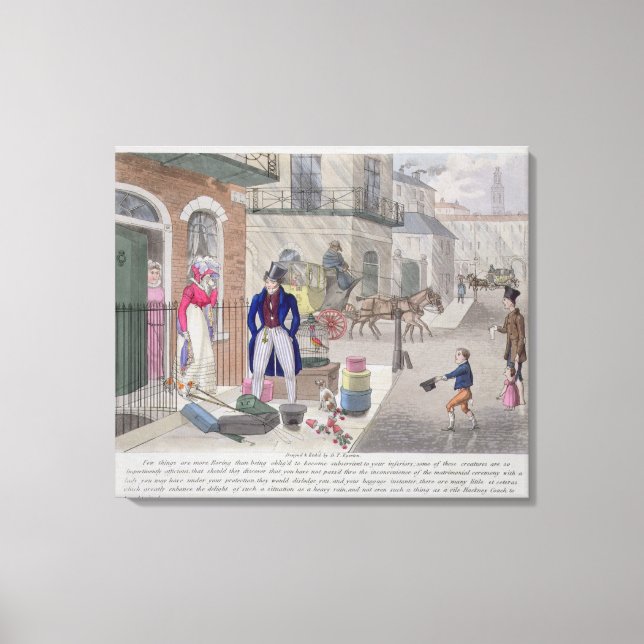 Die unglückliche Entdeckung von "modischen Bores" Leinwanddruck (Vorderseite)