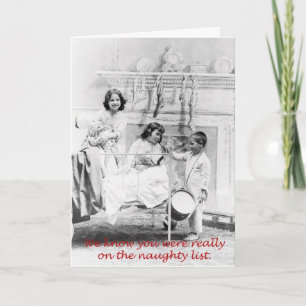 Die unheilvolle Liste, eine Weihnachtskarte Feiertagskarte