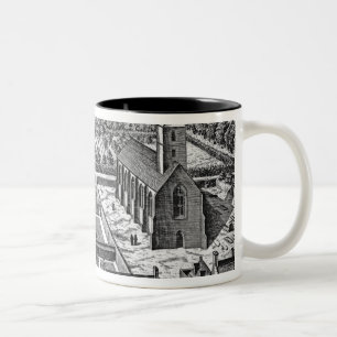 Die Uni von Glasgow, von 'Theatrum Zweifarbige Tasse