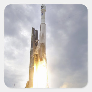 Die United Launch Alliance Atlas V Raketenlifte Quadratischer Aufkleber