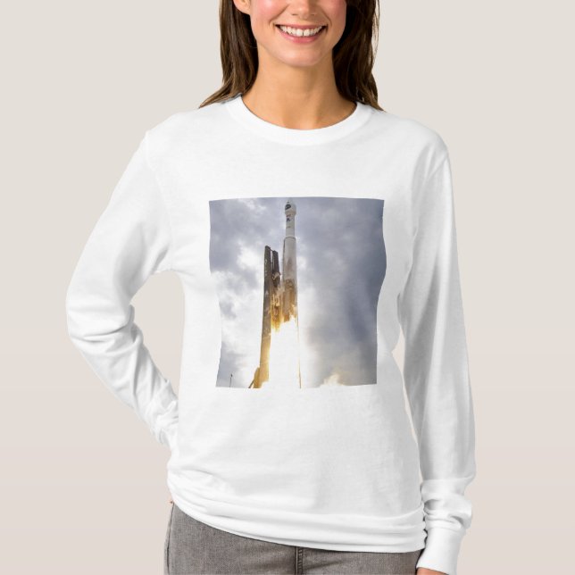 Die United Launch Alliance Atlas V Raketenlifte T-Shirt (Vorderseite)