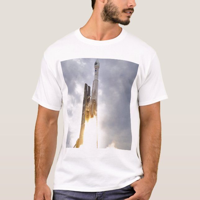 Die United Launch Alliance Atlas V Raketenlifte T-Shirt (Vorderseite)