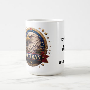 Die United States Military Bold Eagle "Im Ruhestan Kaffeetasse