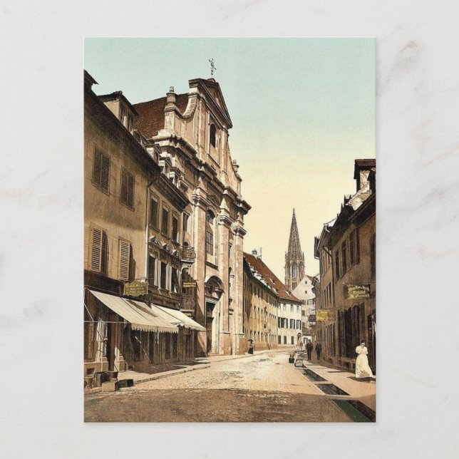 Die Universität Freiburg, Baden, Deutschland selte Postkarte (Vorderseite)